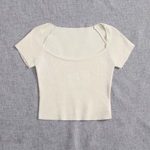 Square Neck Knit Top